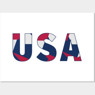 United States USA Red White and Blue Posters and Art